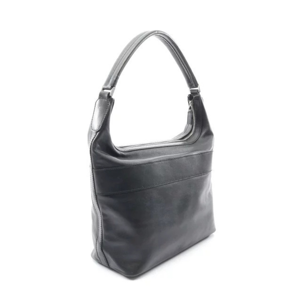 Gucci pocket hobo zippered shoulder bag front prominent Black